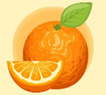 색칠하기 책: 오렌지